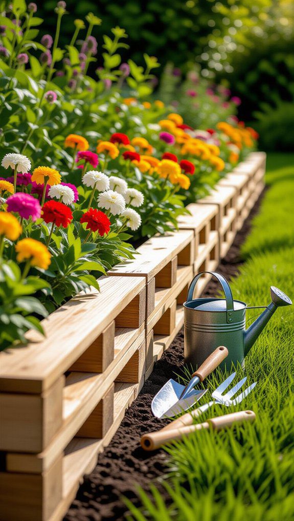 budget friendly garden borders