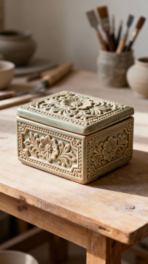 carved relief ceramic artistry