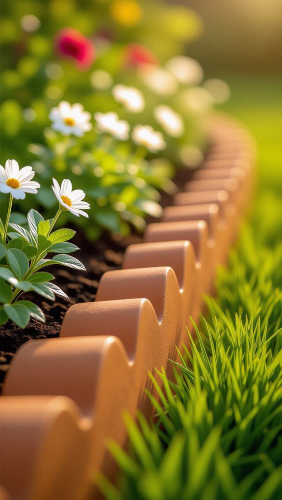 charming scalloped terracotta border