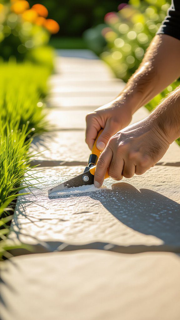 24 DIY Stone Walkway Installation Tips for Beginners 19 clear edges and debris