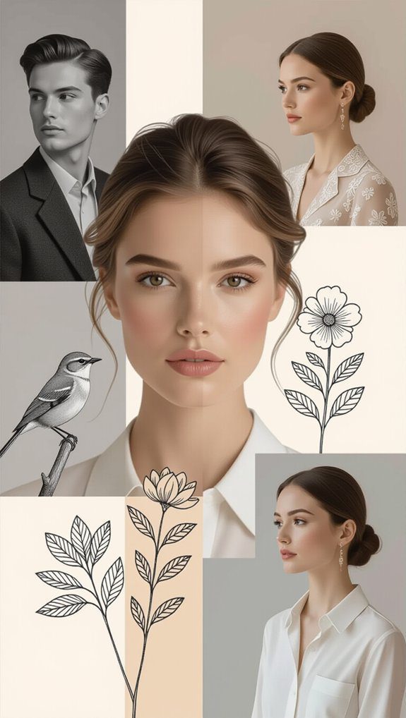 collage style book covers