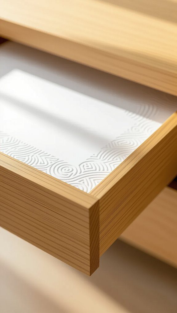 colorful drawer liner project