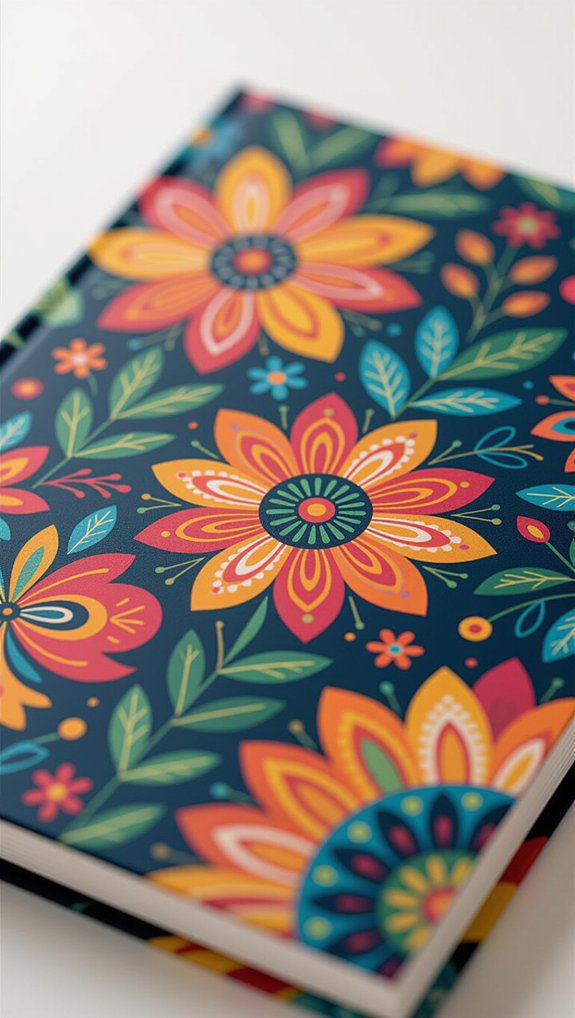 colorful hand drawn book covers