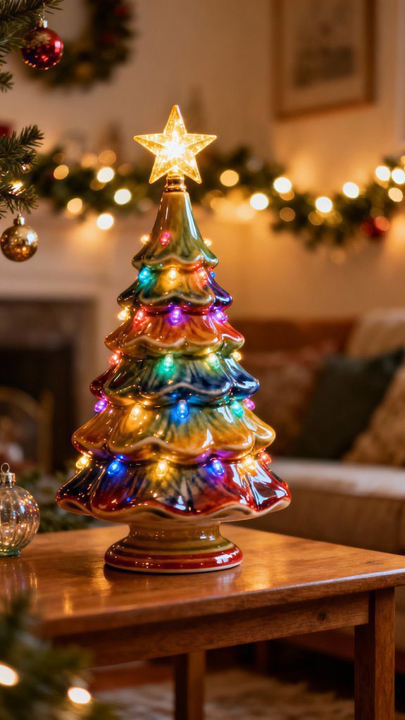 colorful nostalgia christmas tree