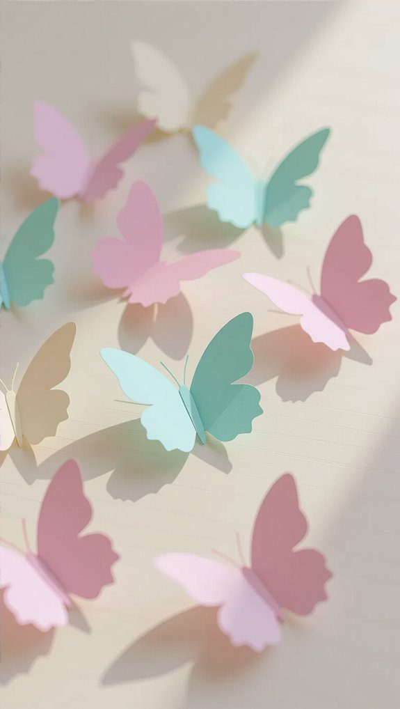 colorful paper butterfly crafts