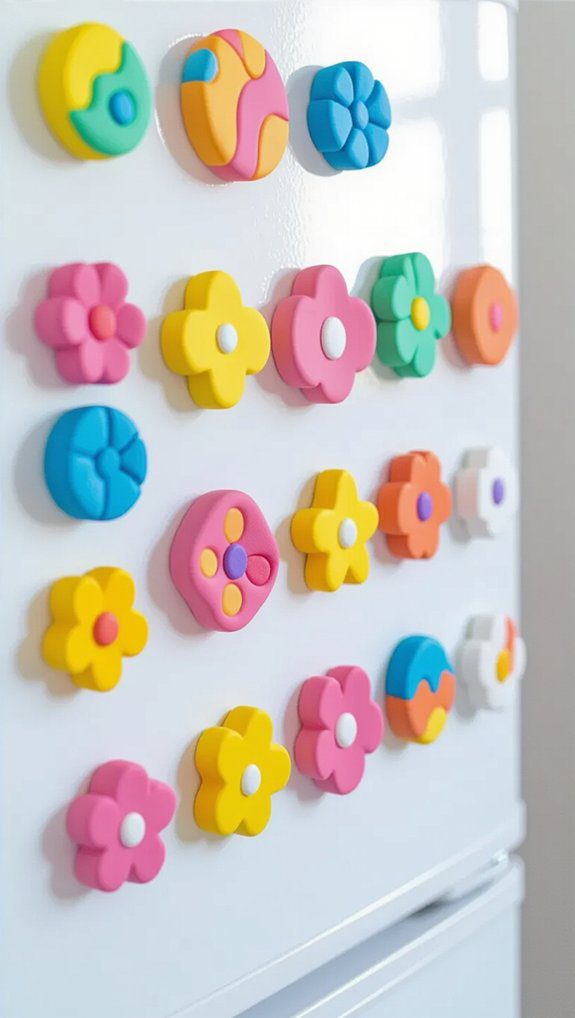 colorful personalized fridge magnets