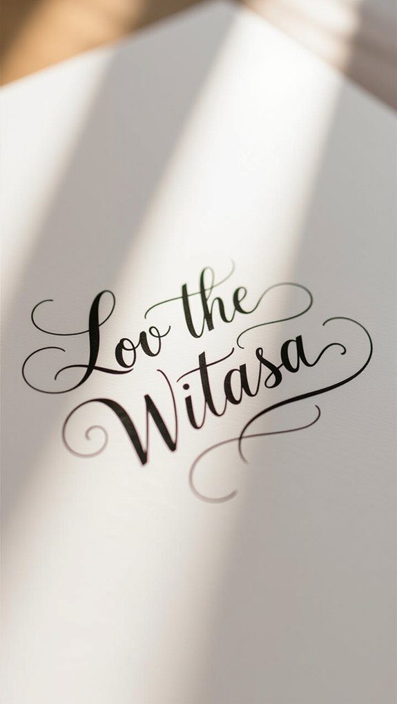 connected script lettering practice