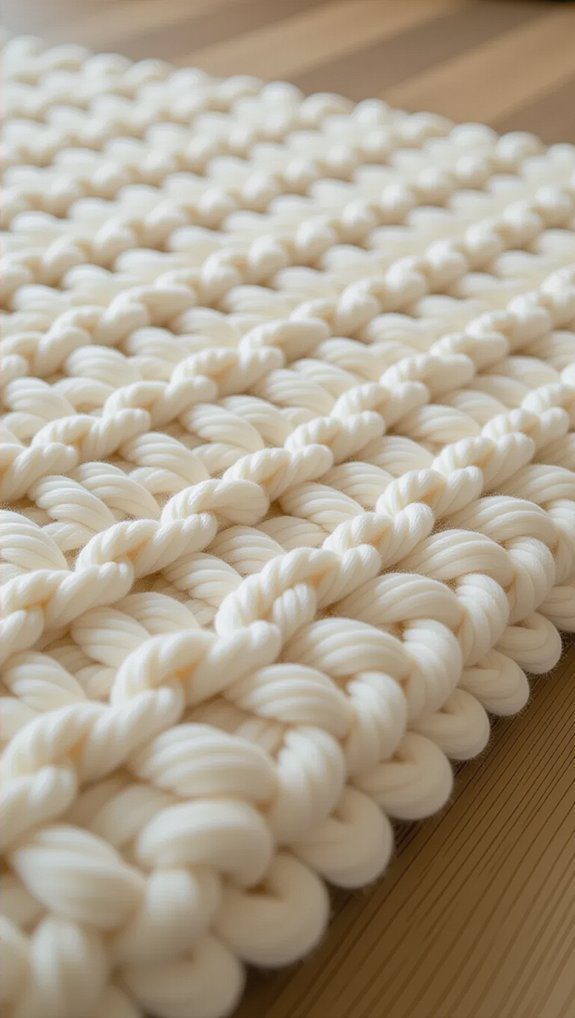 cozy shaggy crochet rug