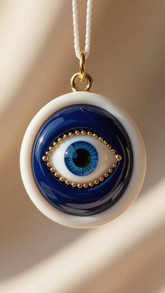 crafting evil eye hangings