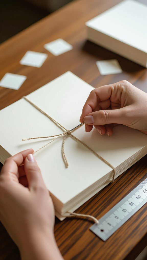 creative journal binding process