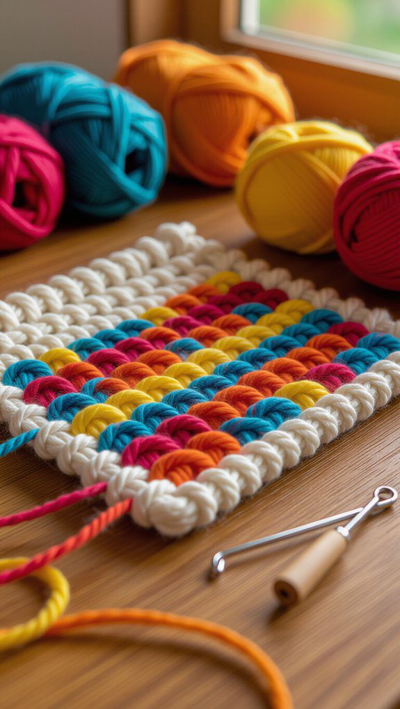 creative latch hook project