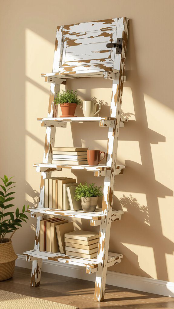 creative vertical corner shelving