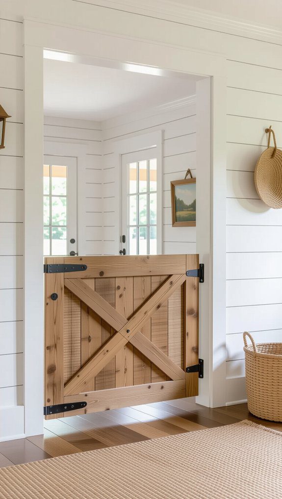 custom hinged pet barrier