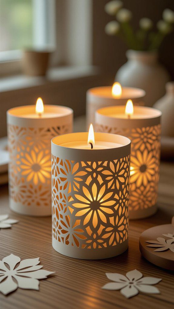 custom paper candle wraps