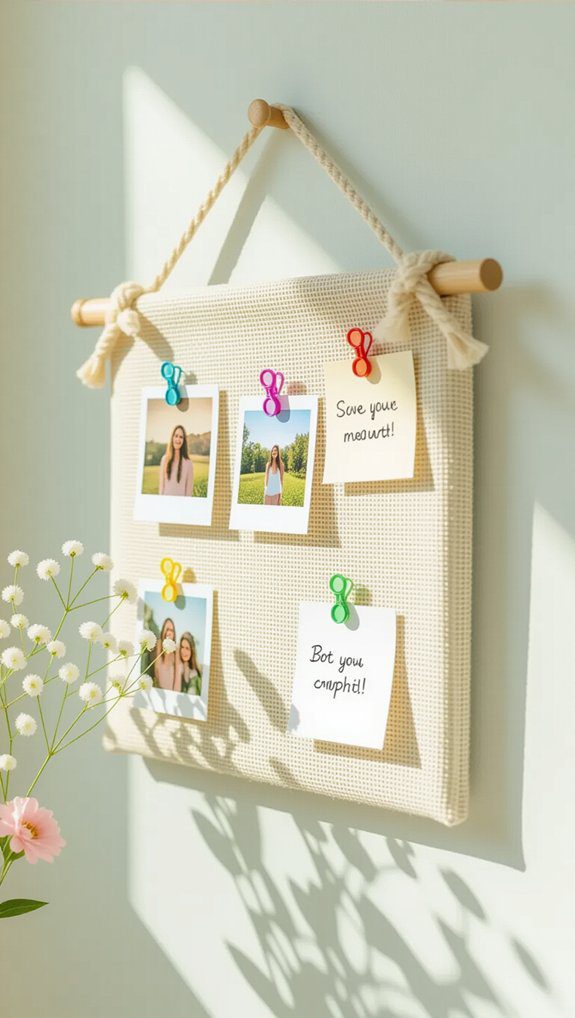 customizable fabric memo board