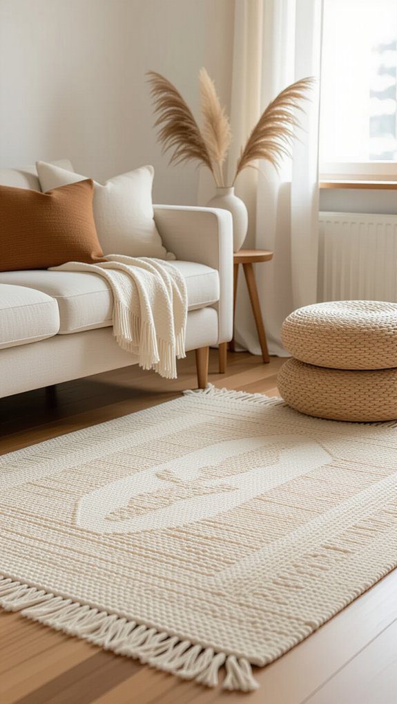 diy cozy fabric rug