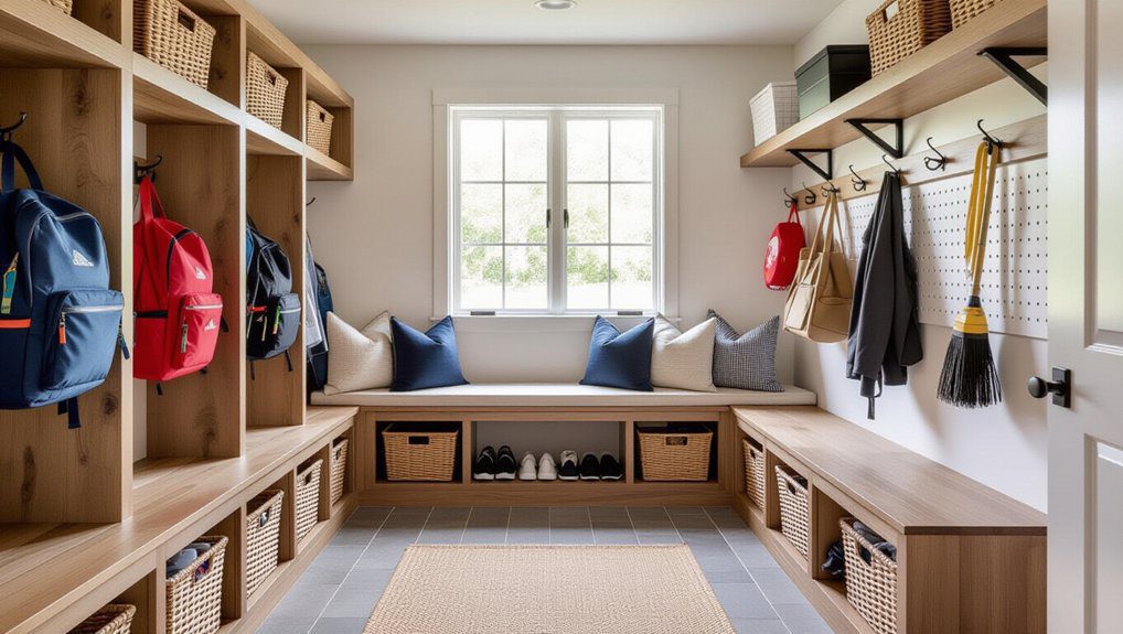 diy garage mudroom storage