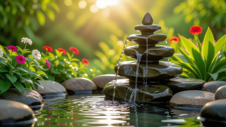 diy garden water fountains