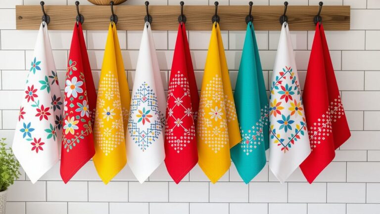diy hanging kitchen towels