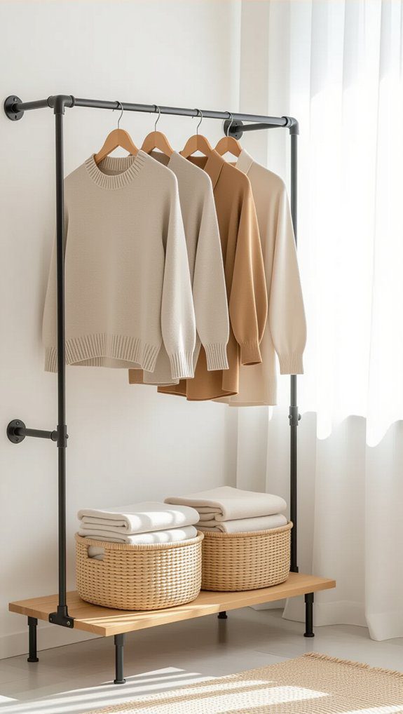 25 DIY Organizing Projects for the Home Easy Solutions 4 diy portable clothing rack