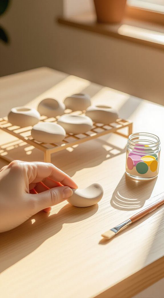 22 Easy Modeling Clay Ideas for Beginners (No Experience Needed!) 23 drying and painting clay creations