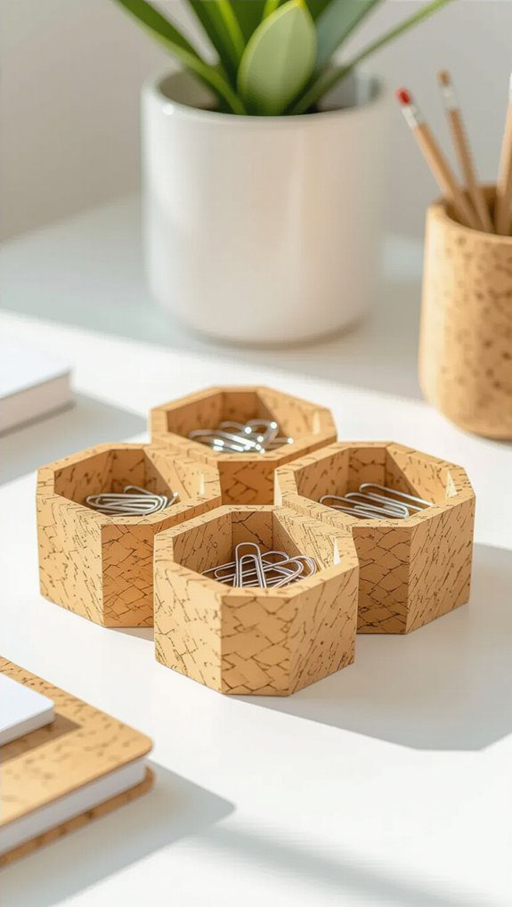 25 DIY Organizing Projects for the Home Easy Solutions 12 eco friendly cork organizers project