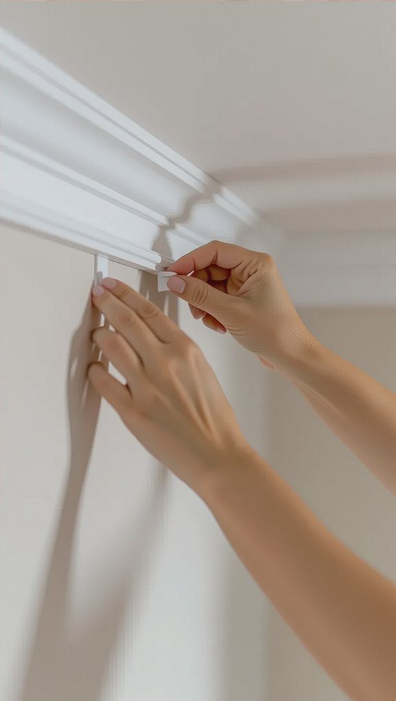 elegant picture molding installation
