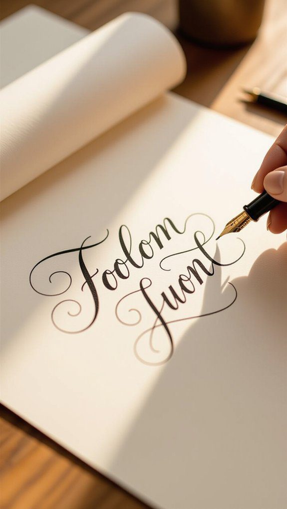 elegant script lettering techniques