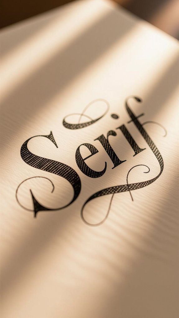 elegant serif lettering techniques