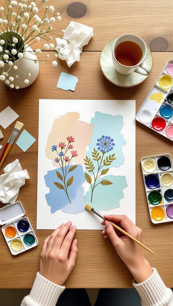 21 Art Therapy Projects For Stress Relief And Emotional Healing 4 emotional collage storytelling process