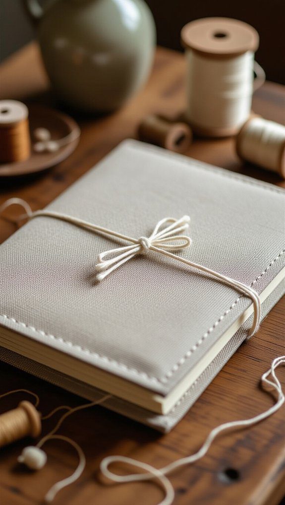 fabric covered journal creativity