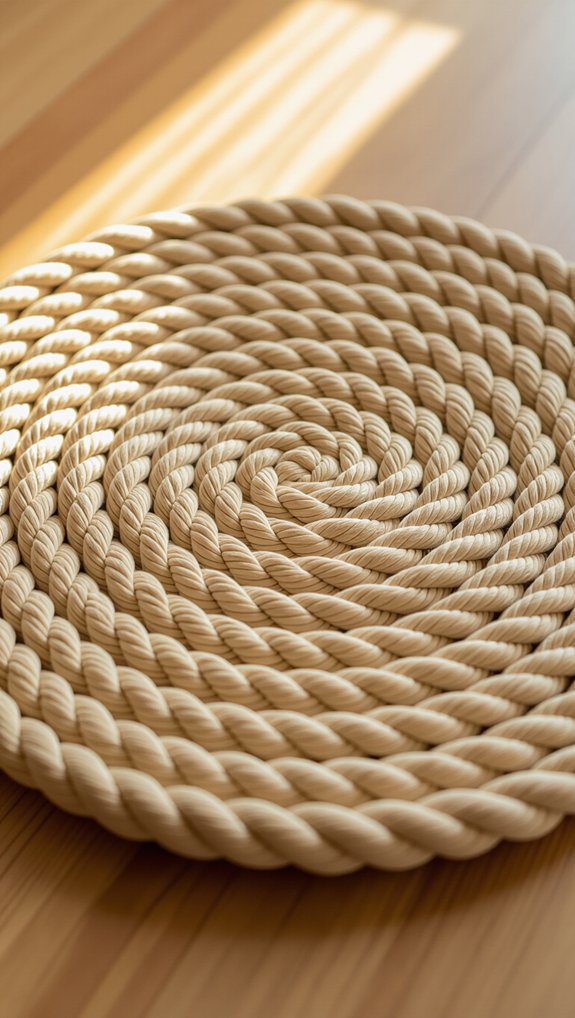 fabric twine rug crafting