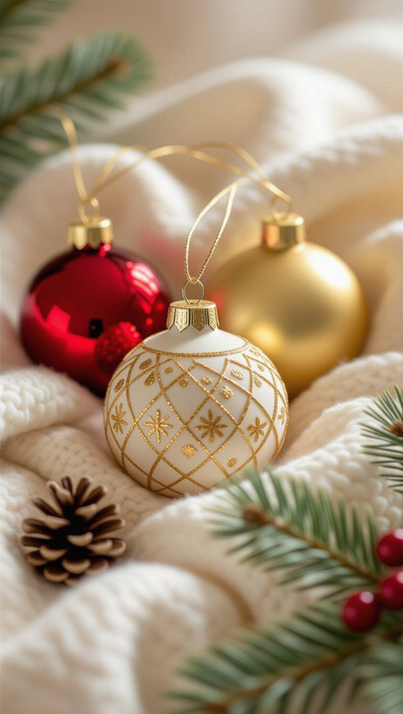 festive personalized holiday ornaments