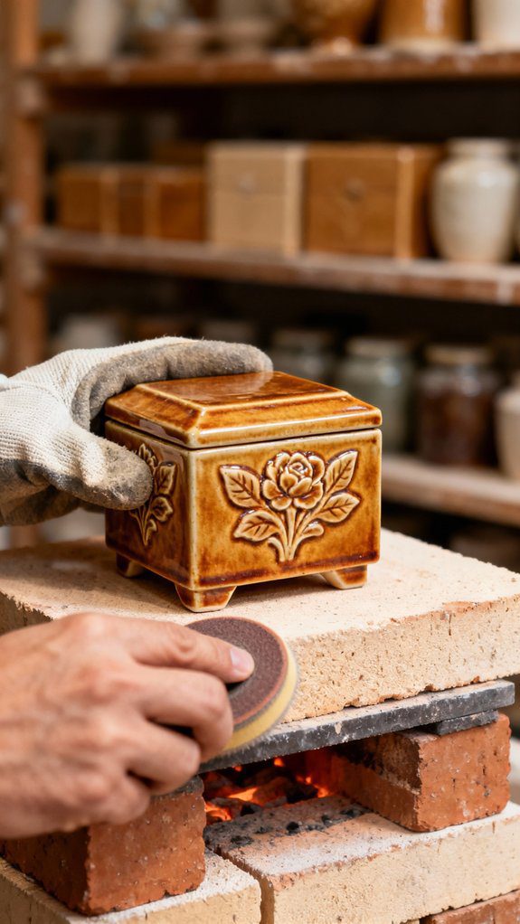 firing transforms fragile clay