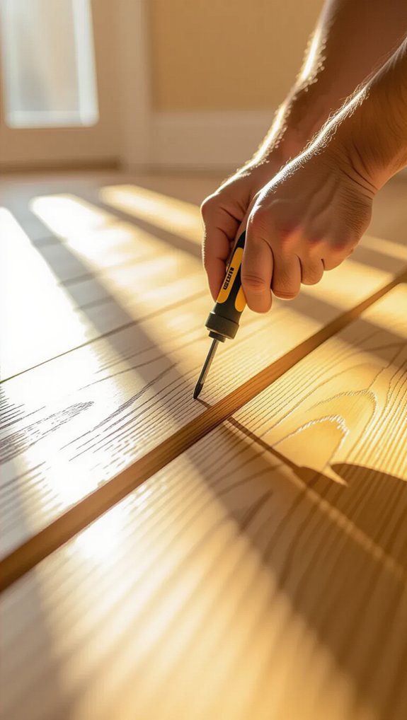 fix squeaky floorboards easily