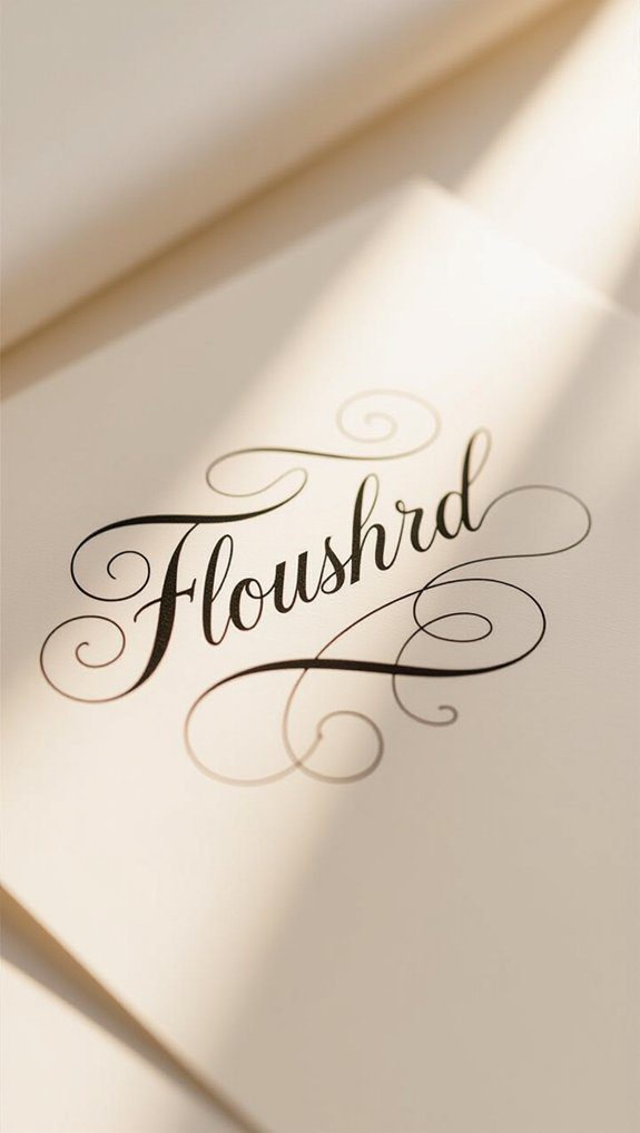 flourished script lettering techniques