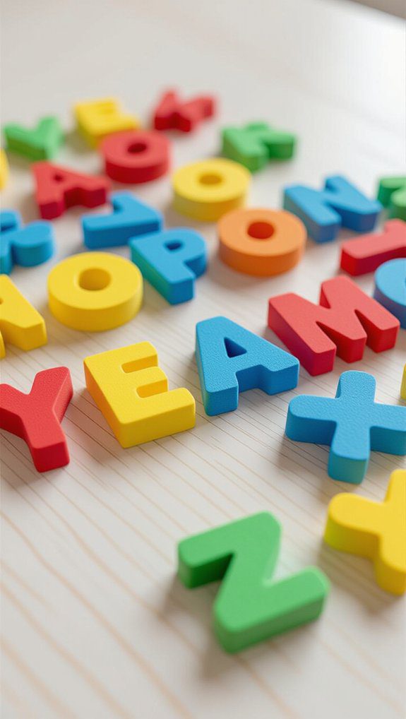 foam letters enhance learning