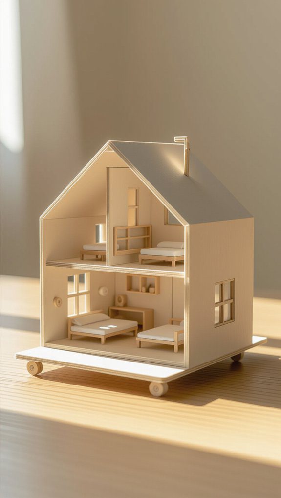 18 DIY Paper Doll House Ideas for Creative Play 9 foldable mini travel house