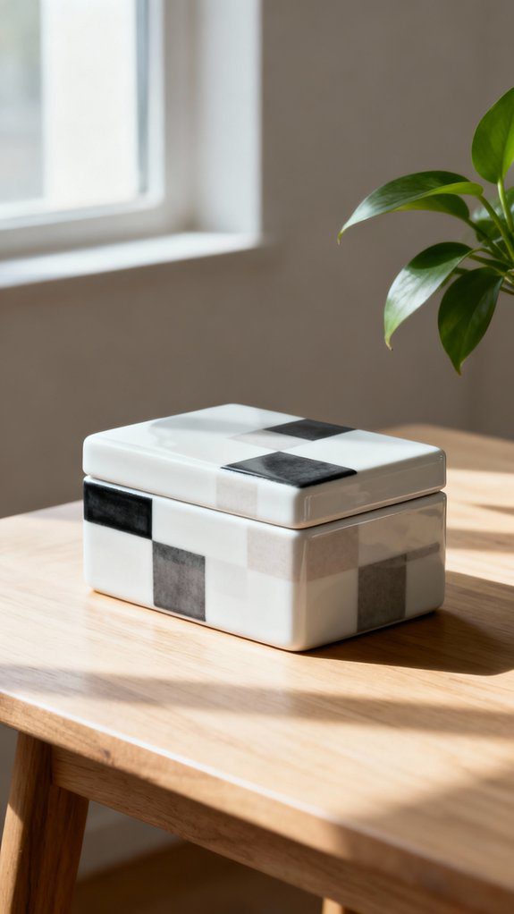 geometric ceramic box design