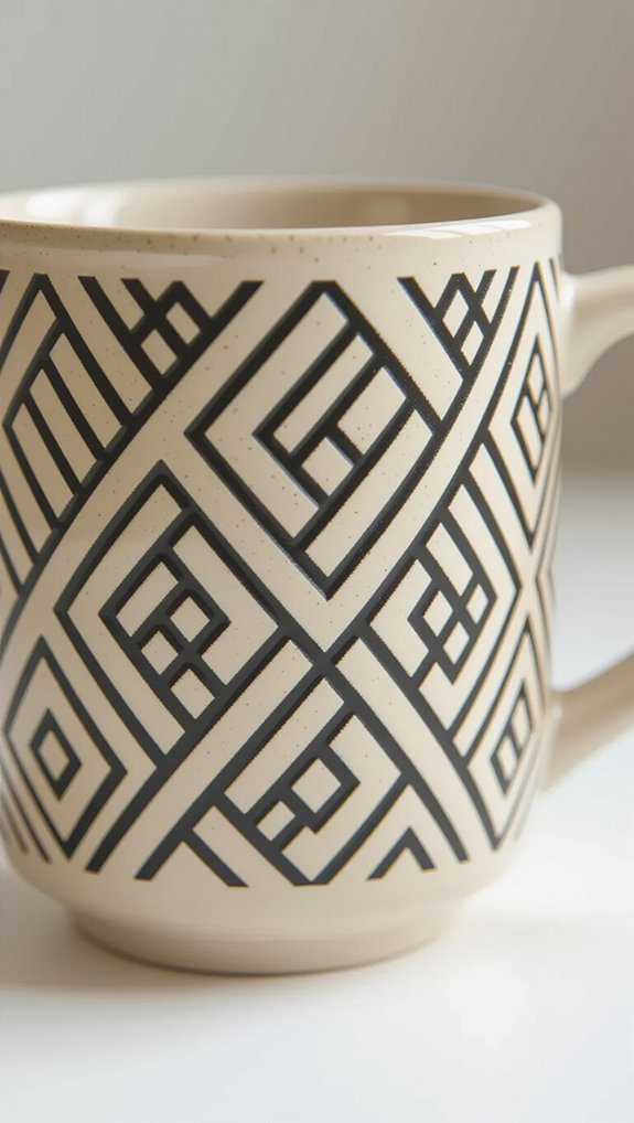 geometric lines for mugs