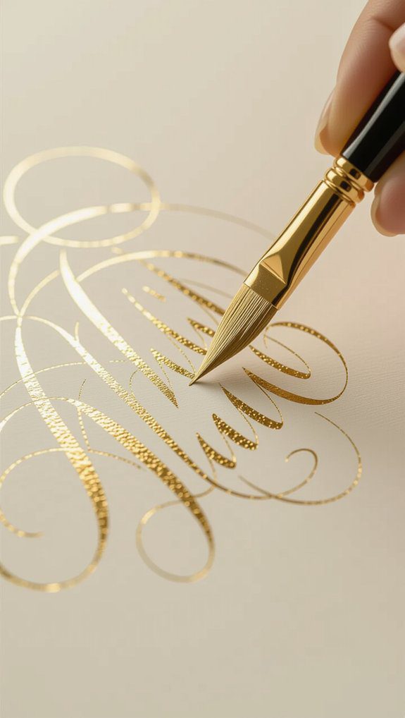 22 Hand Lettering Art Ideas for Creative Projects 21 gilded lettering gold leaf techniques