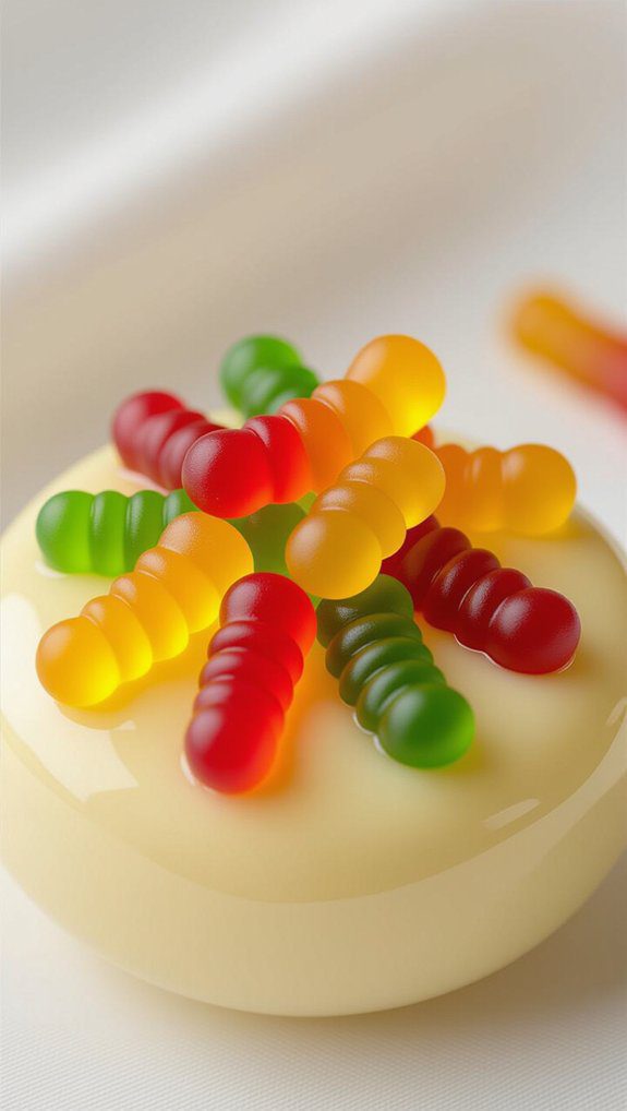 gummy worms enhance slime