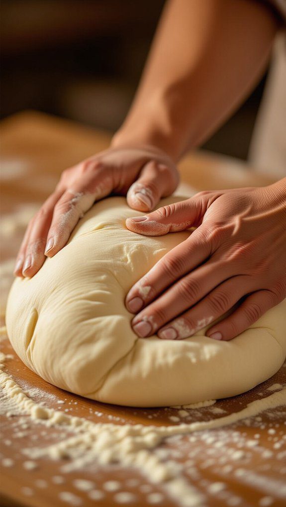 hand kneading for slime