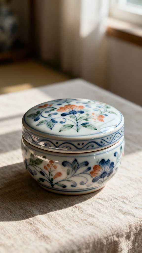 hand painted ceramic artistry