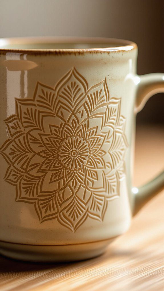 intricate mandala mug designs