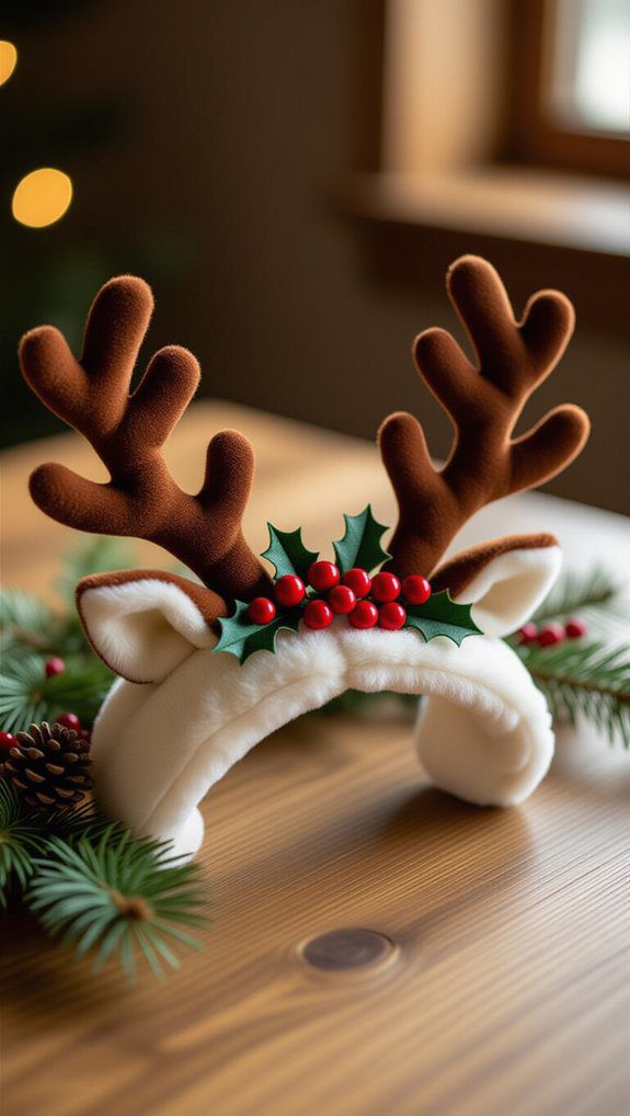 joyful reindeer headband crafting