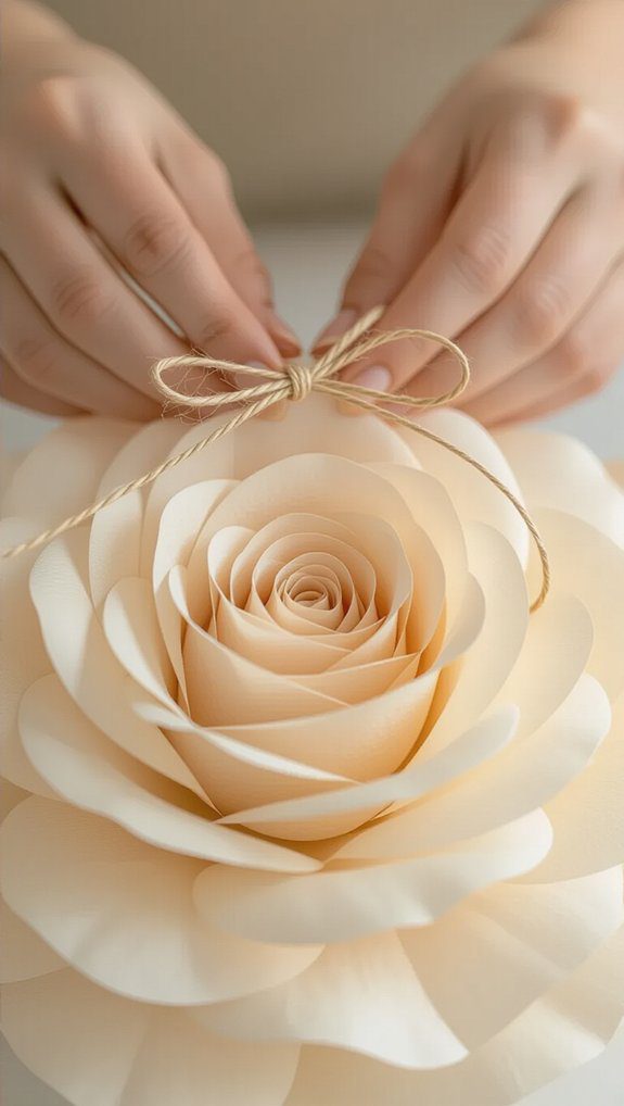 layering petals for volume