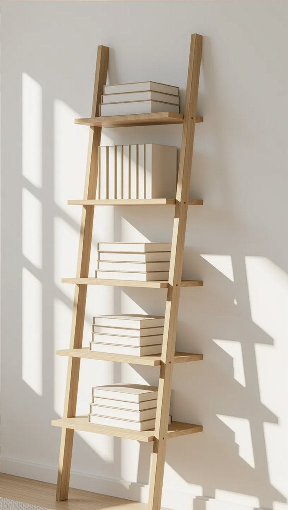 28 Simple DIY Bookshelf Ideas to Show Off Your Collection 26 library ladder installation tips