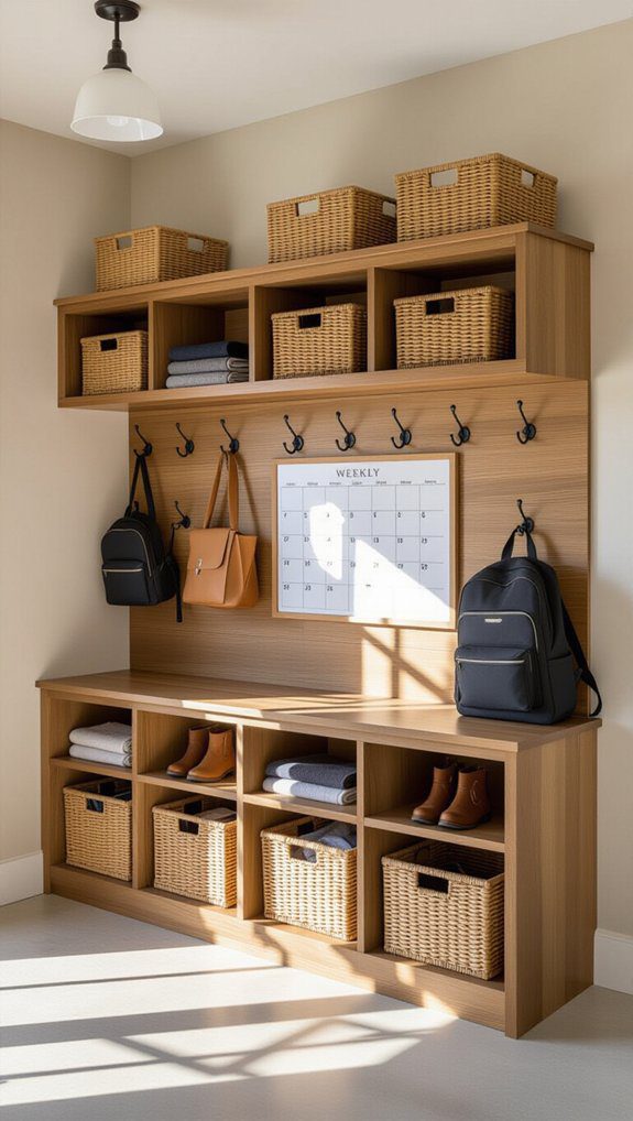 15 Garage Mudroom Ideas DIY Storage Solutions For Busy Families 13 mail organization and communication