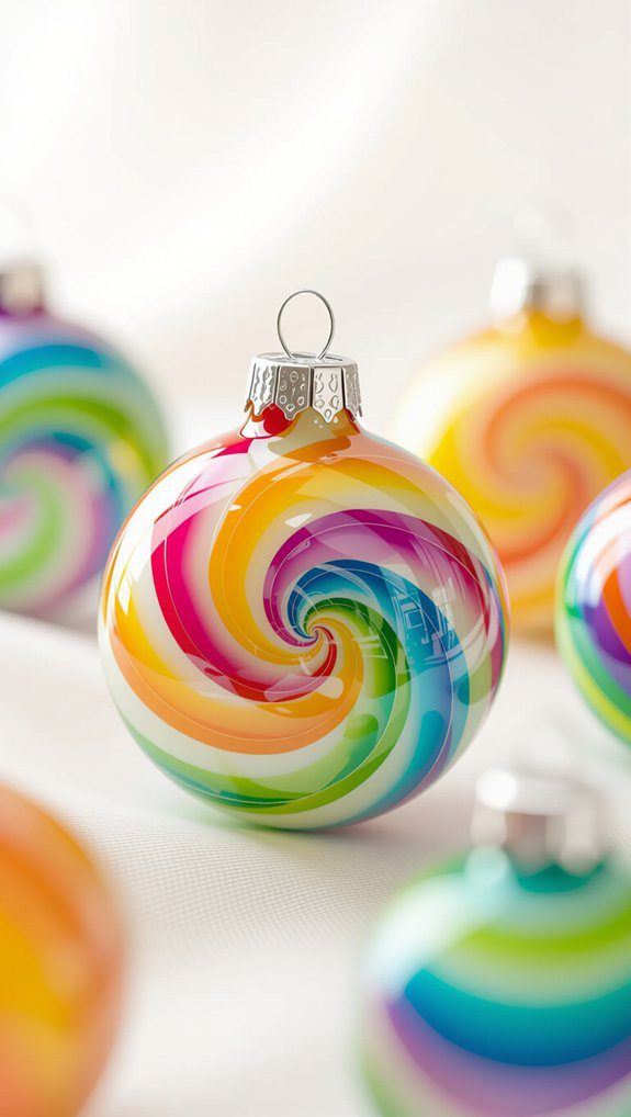 melted crayon glass ornaments